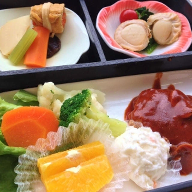 人間ドック後、用意されていた食事を頂いて♪