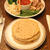 カレーソースのラップごはん