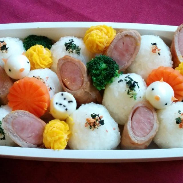 今日のお弁当　　第744号　～ウインナーの豚肉巻き～