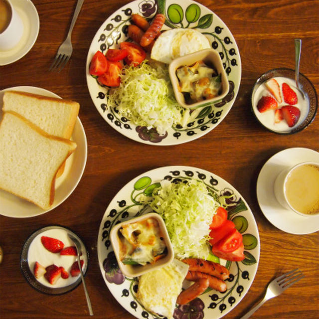 パラパとルクのワンプレート朝ごはん