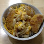 朝ご飯にカツ丼