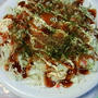 レンジで簡単！  粉ナシお好み焼き