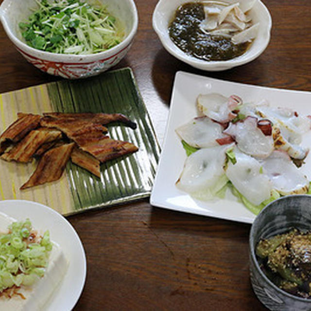冷凍してた「焼き穴子」を楽しんだ晩酌