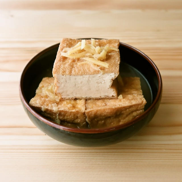 出汁たっぷり　厚揚げの煮物