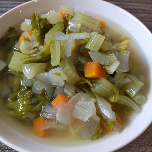 とにかくセロリがたっぷりのスープ(^^)
