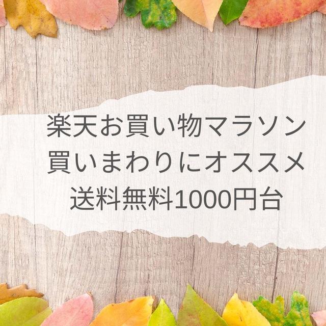 楽天市場　送料込み1000円台　買い周りオススメ　今回購入したもの