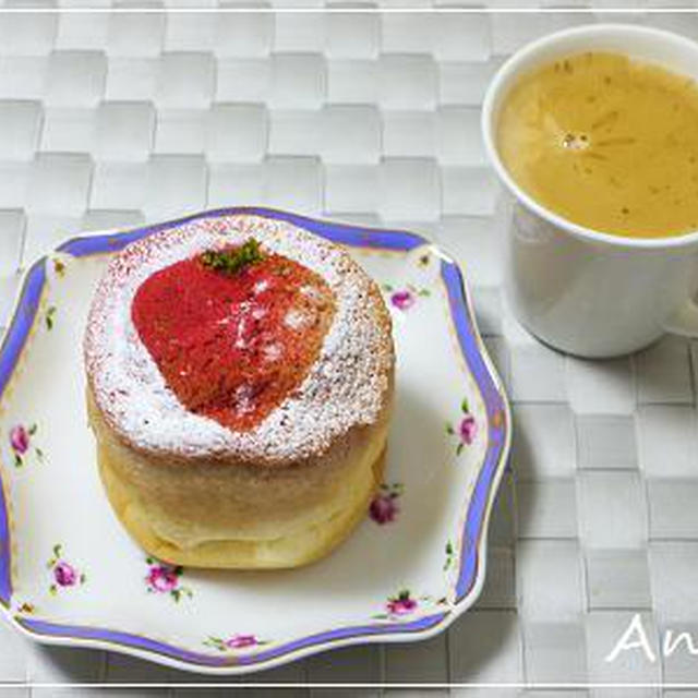 ☆可愛い苺パンのブランチ☆