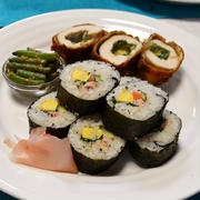ひと足早い恵方巻な巻き巻き２品の晩御飯