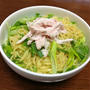 今日のお昼は「ひる麺 ねぎを加えて和える 鶏塩ラーメン」