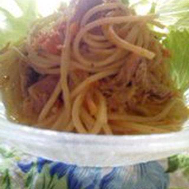 「ツナと人参の冷製パスタ」