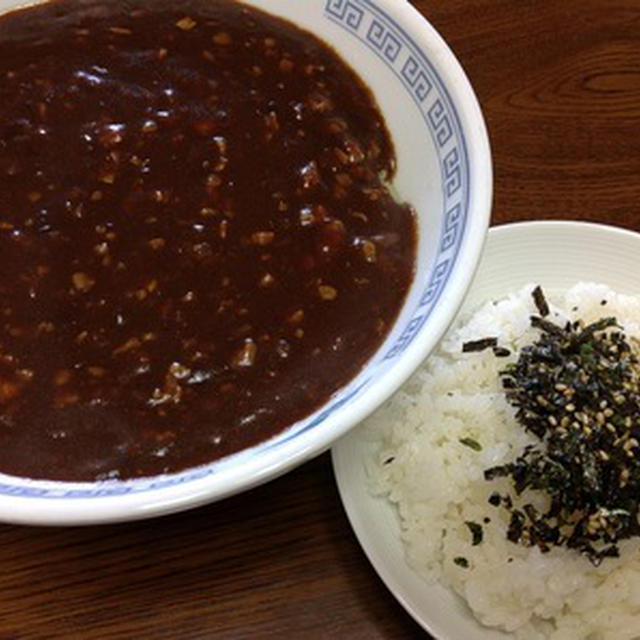 今日のお昼は「炸醤麺＆ライス」