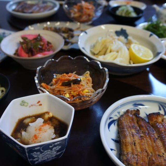 うな茶　太刀魚のたたき　など・・・