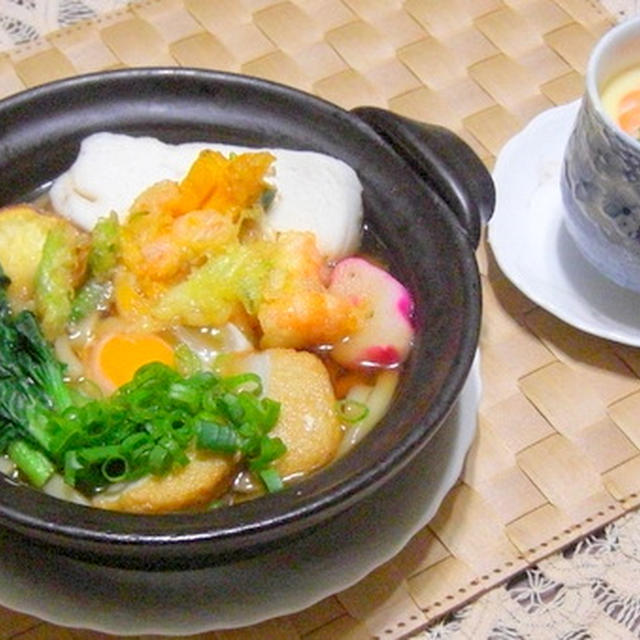 「鍋焼きうどん」、「茶碗蒸し」