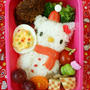 雪だるまキティのお弁当