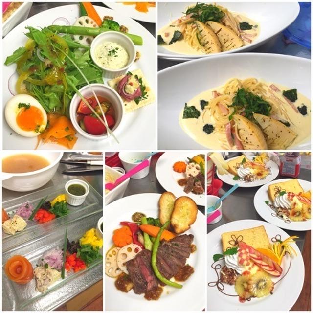 café＊ディナーコース作り