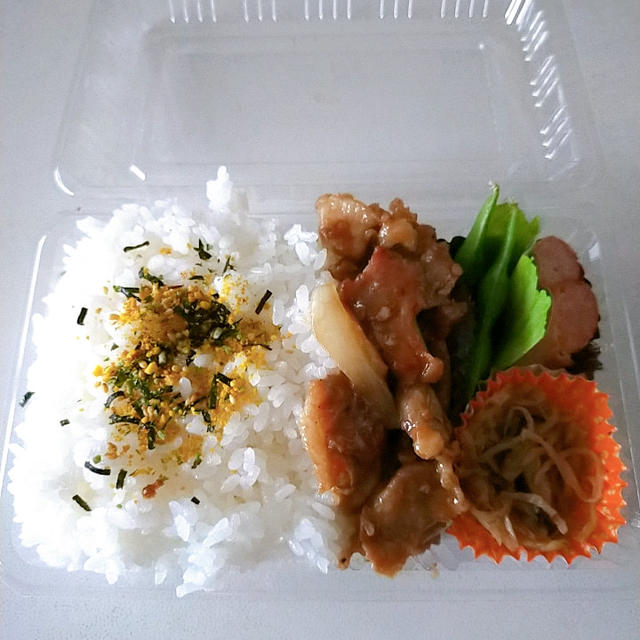 【豚肉のスタミナしょうゆ焼き】　７月１８日(月)のお弁当