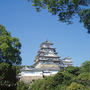 秋晴れの空と世界一美しい世界遺産・国宝「姫路城」の写真
