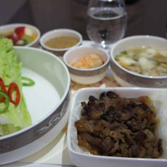 ★羽田空港国際線ANAラウンジ～アシアナ航空ビジネスクラスのお食事★