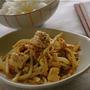 もやしと豆腐の炒めたの