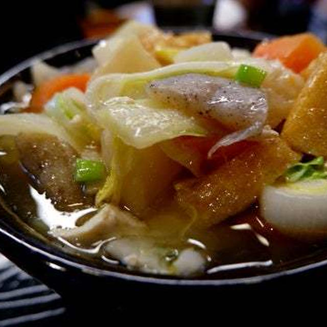 福島・磐梯熱海の｢鞍手茶屋｣でお餅とけんちんうどん
