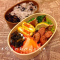 今日のお弁当〜菜の花の豚肉巻と中華スープ