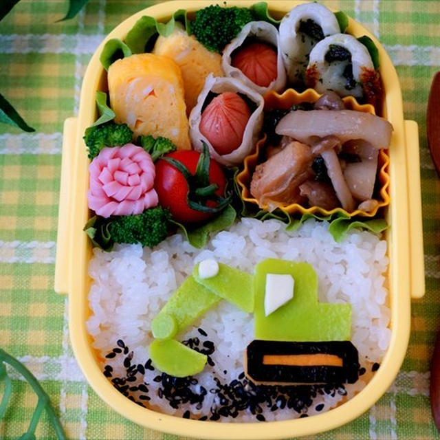 ショベルカーのお弁当