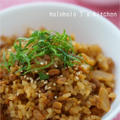 納豆とキムチの炊き込みご飯