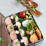 春色おにぎりとミラノ風カツレツ弁当♪～女の子のお弁当～