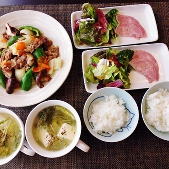 お野菜がうまうまたっぷり摂れる～牛肉の味噌炒め～