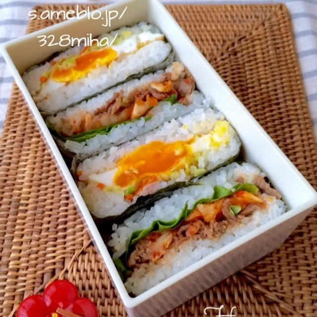 おにぎらずのお弁当♡今日のおやつに♡トトロクッキー
