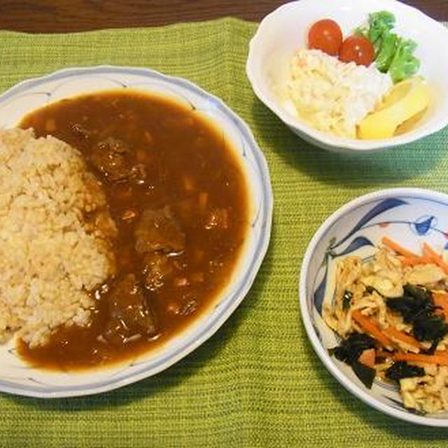 市販のルーに一手間で美味しいハヤシライス＆３連ちゃん子守り^_^;