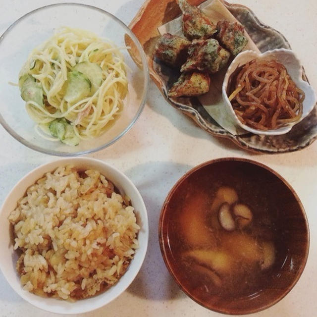 ＊晩御飯メニューと入学式＊