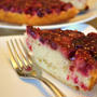 クランベリーアップサイドダウンケーキとアート委員会　Cranberry Upside-Down Cake and Art