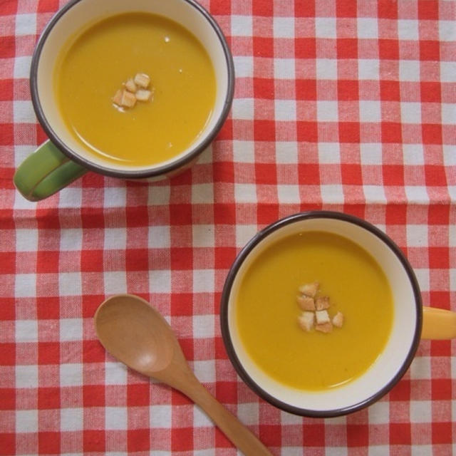 【簡単カフェスープ】かぼちゃ好きにはたまらない♪冷製かぼちゃスープ♪