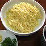 朝の麺は「ざるラーメン」