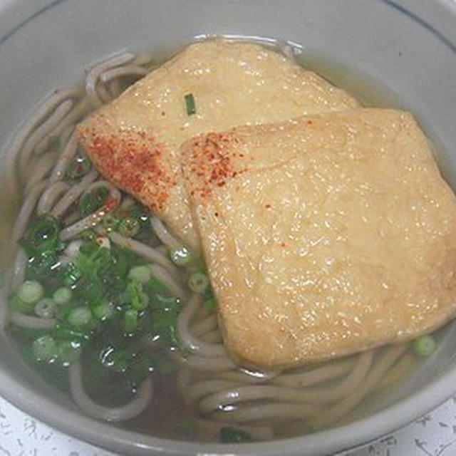 きつね蕎麦と鍋焼きうどん（苦肉の画像）
