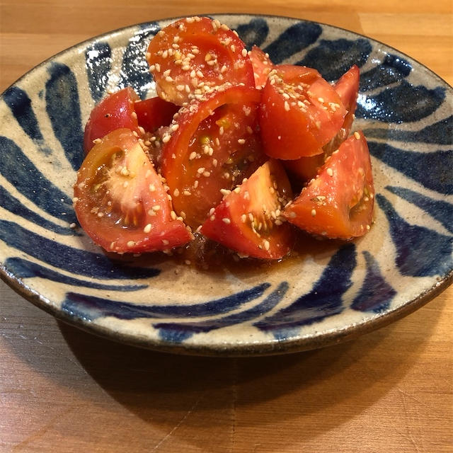 【調理時間３分だけ】トマトのナムル