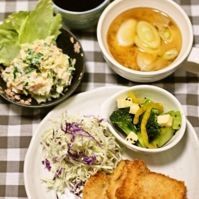 やわらかチキンカツ / 三つ葉のポテトサラダ