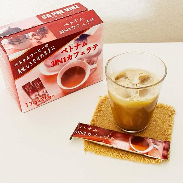 【ベトナムインスタントスティックコーヒー 3IN1 カフェラテ】