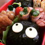 まっくろくろすけ弁当(キャラ弁)
