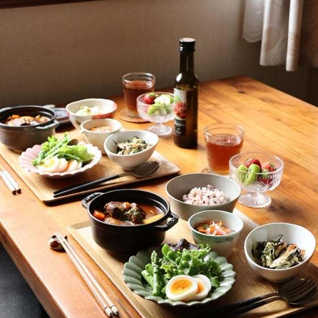 娘に作った、野菜たっぷり晩ごはん。