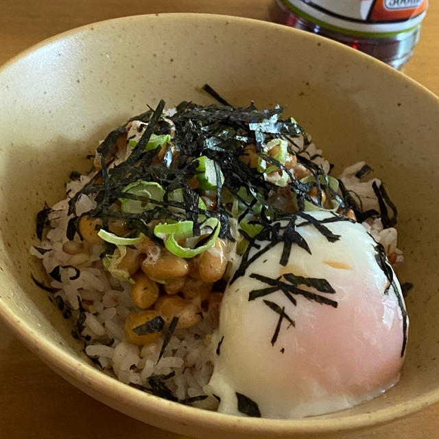 温卵納豆ご飯☆時短簡単楽チン丼♡