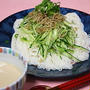 豆乳でそうめん