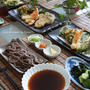 今年のご挨拶★年越し蕎麦の簡単♪手作りそばつゆ♪海苔１／４帖のせ掻き揚げ