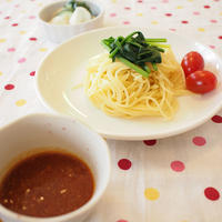 お手軽つけ麺風パスタ：つけスパゲティを食べました