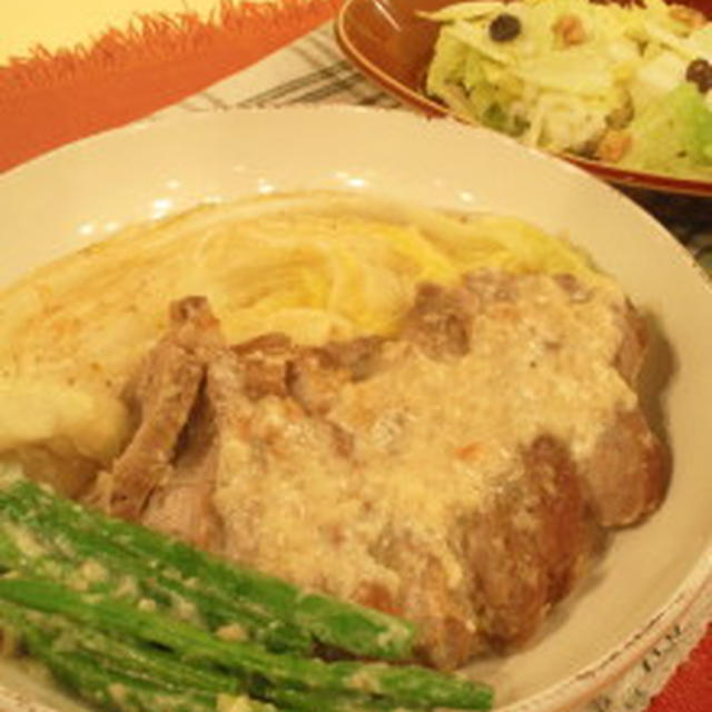 1月14日のもてなしゴハンは！白菜と豚肉のミルク煮&白菜サラダ♪