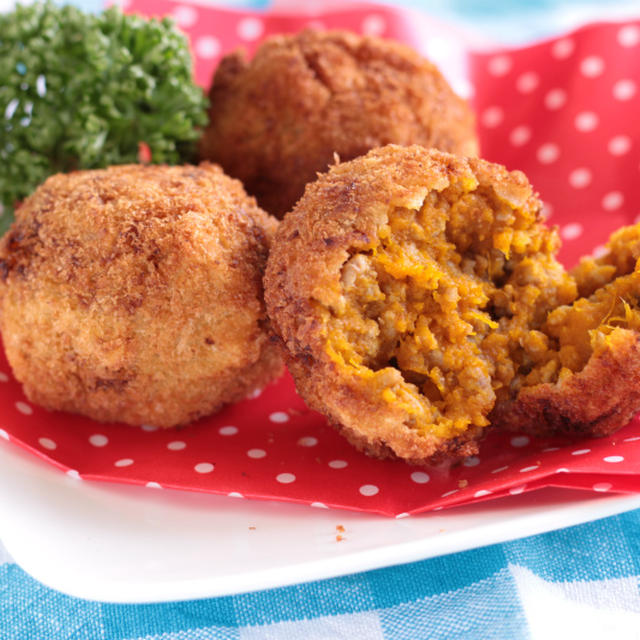 【スパイス大使】カレー味のかぼちゃコロッケ