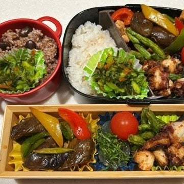 ささみとナスの炒め物弁当・○○〇〇といわれた夫