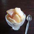 桃のおいしい食べ方「桃バニラ」