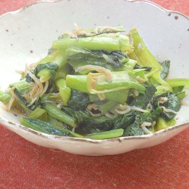 レシピブログ今日のイチオシ！掲載〜相性抜群＆旨みたっぷり小松菜としらすの炒め煮。